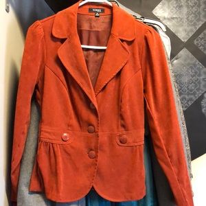 Orange blazer